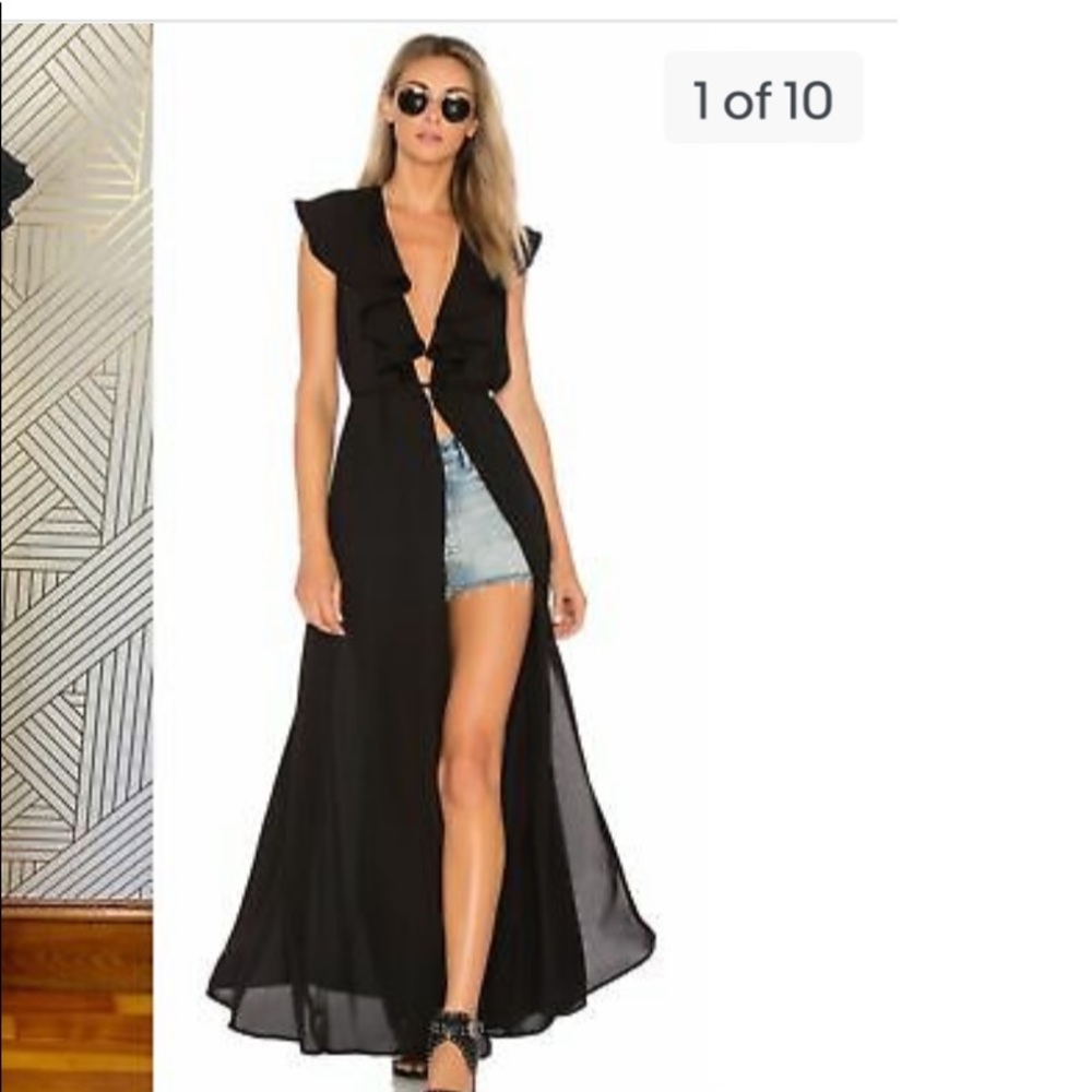 Show Me Your Mumu Rapunzel Cape Duster Maxi, size Small